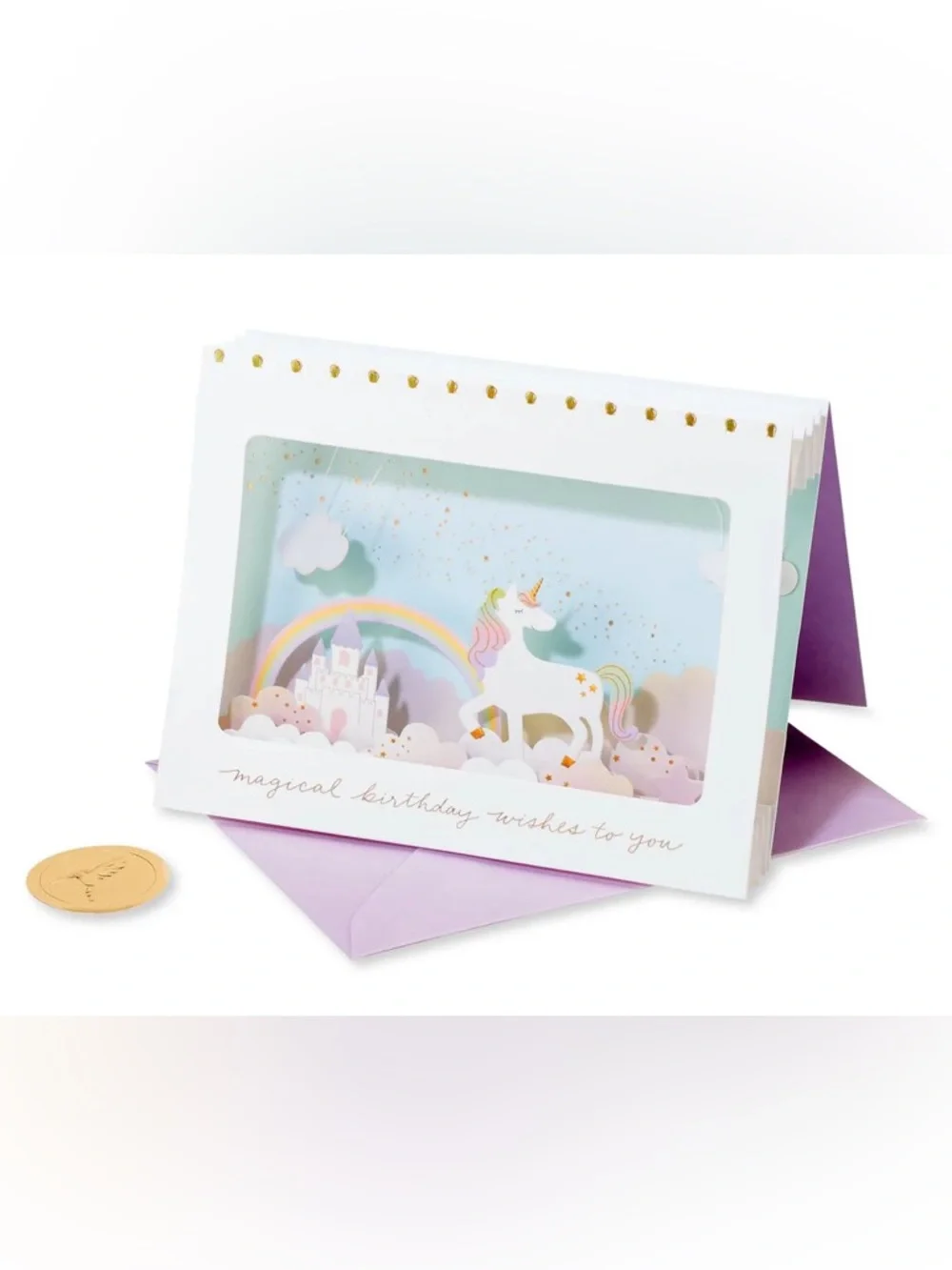 🆕Papyrus 3D Magical Unicorn Birthday Greeting Card